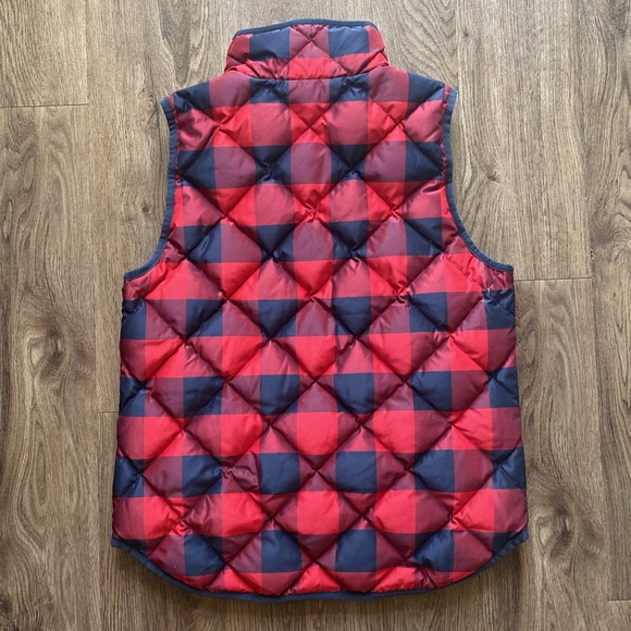 J.Crew Excursion Quilted Puffer Buffalo Check Vest - Picture 2 of 14